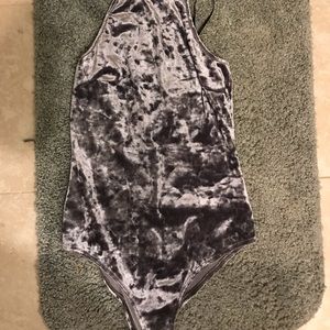 Velvet body suit
